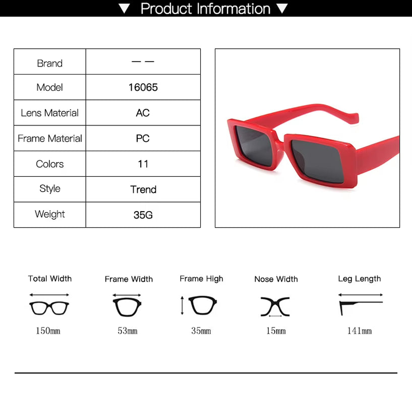 2023 Retro Square Sun Glasses Luxury Brand Travel Small Rectangle Sunglasses Women Men Vintage Oculos Lunette De Soleil Femme