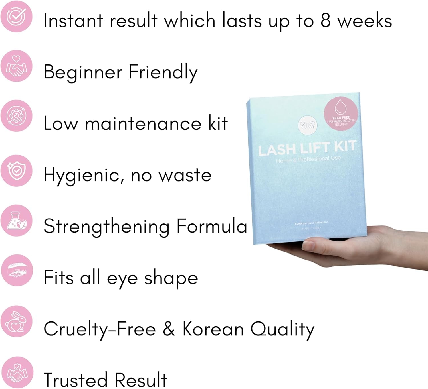 Korean Lash Lift Kit - Brow Lamination Kit Lifting De Pestañas Kit Professional Eyelash Perm Kit Eyelash Lift Kit Lash Perm Eyebrow Lamination Lash Curling Kit Laminado De Cejas Kit Profesional