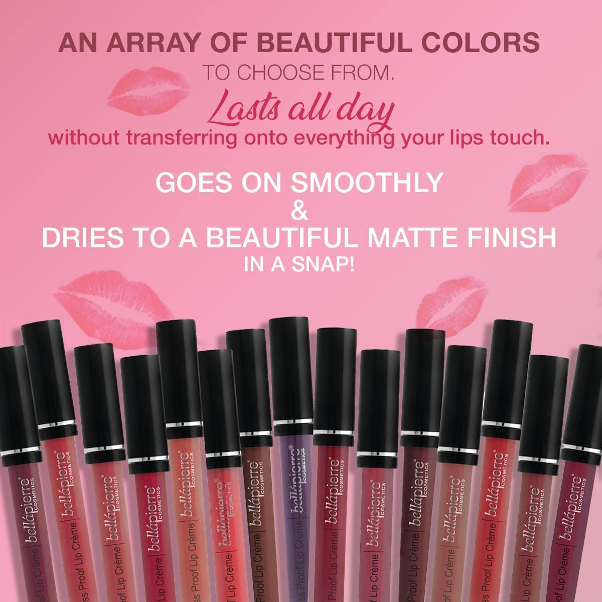Kiss Proof Lip Crème | Richly Pigmented, Smooth Matte Finish | 100% Natural Formulation | Non-Toxic and Paraben Free |Long Lasting Nourishing, Color - Antique Pink