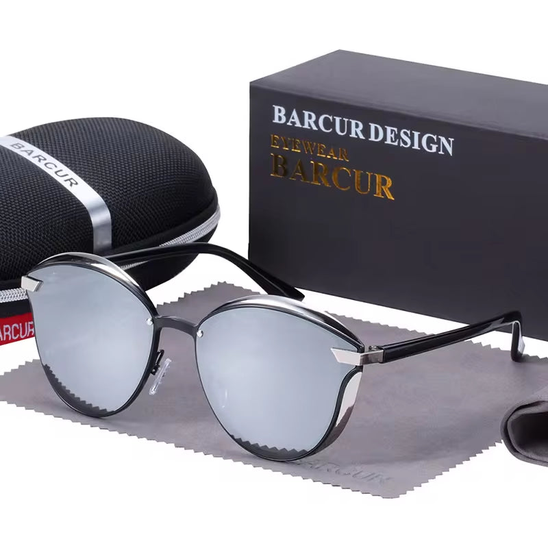 Luxury Polarized Sunglasses Women round Sun Glassess Ladies Lunette De Soleil Femme