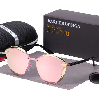 Luxury Polarized Sunglasses Women round Sun Glassess Ladies Lunette De Soleil Femme