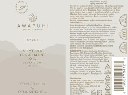 Awapuhi Wild Ginger Paul Mitchell Awapuhi Wild Ginger Styling Treatment Oil