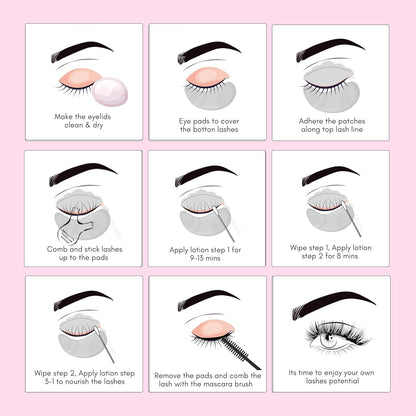 Korean Lash Lift Kit - Brow Lamination Kit Lifting De Pestañas Kit Professional Eyelash Perm Kit Eyelash Lift Kit Lash Perm Eyebrow Lamination Lash Curling Kit Laminado De Cejas Kit Profesional